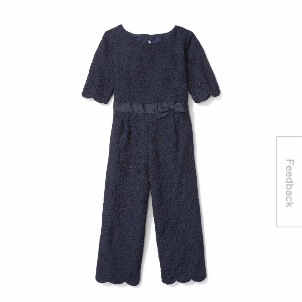 Janie and jack lace jumpsuit